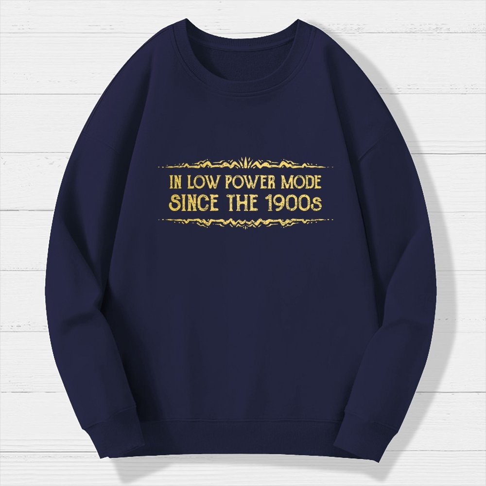 In Low Power Mode Since the 1900s Geek Cotton Sweatshirt
