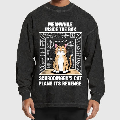 Schrodinger's Cat Escape Plan Washed Long Sleeve Tee