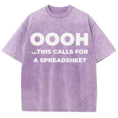 Ohh...This Calls for a Spreadsheet Vintage Distressed T-shirt