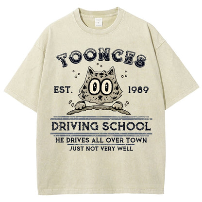 Roadster Driving School Vintage Distressed T-shirt