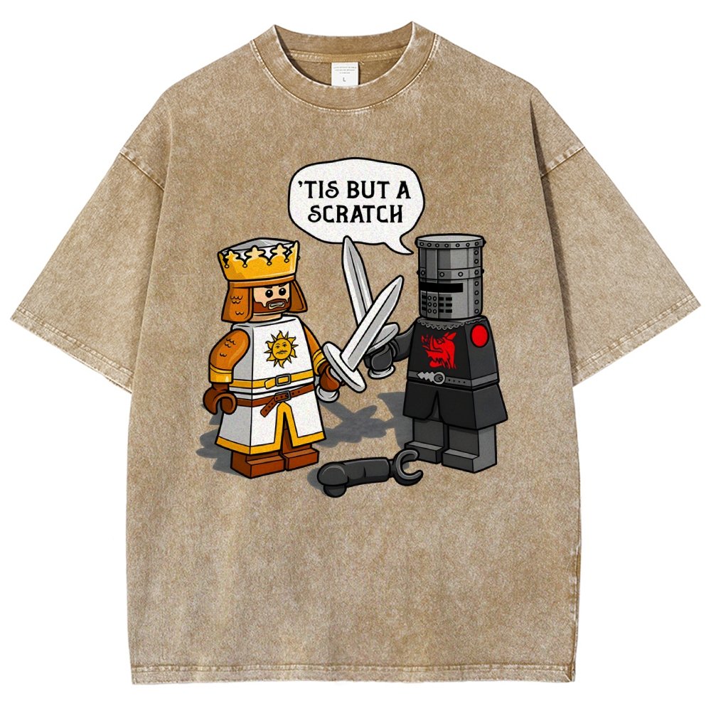 King Vs Knight Vintage Distressed T-shirt