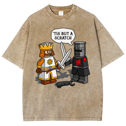 King Vs Knight Vintage Distressed T-shirt