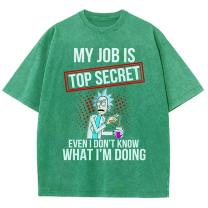 My Job Istop Secret Vintage Distressed T-shirt