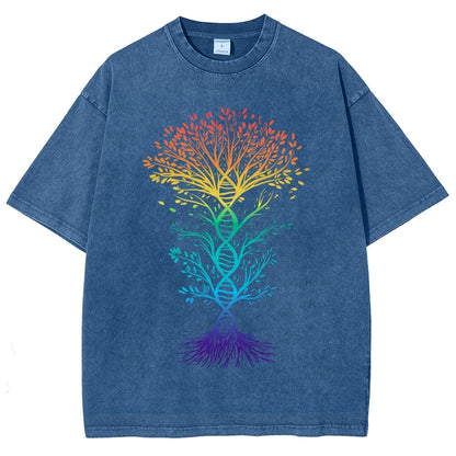 DNA Tree Of Life Science Vintage Distressed T-shirt
