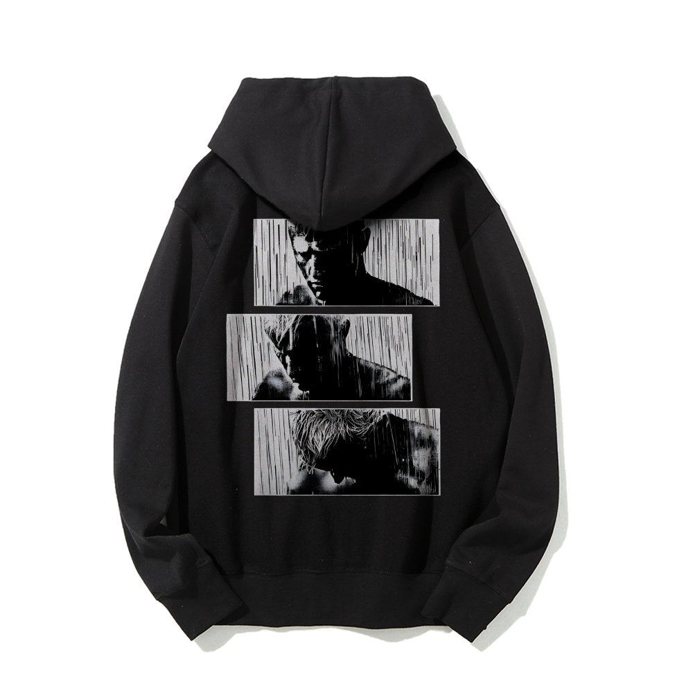 Tears In Rain Printed Back Unisex Cotton Hoodie