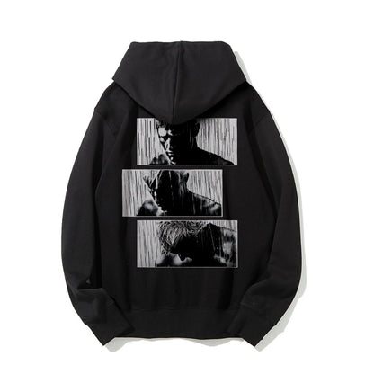 Tears In Rain Printed Back Unisex Cotton Hoodie