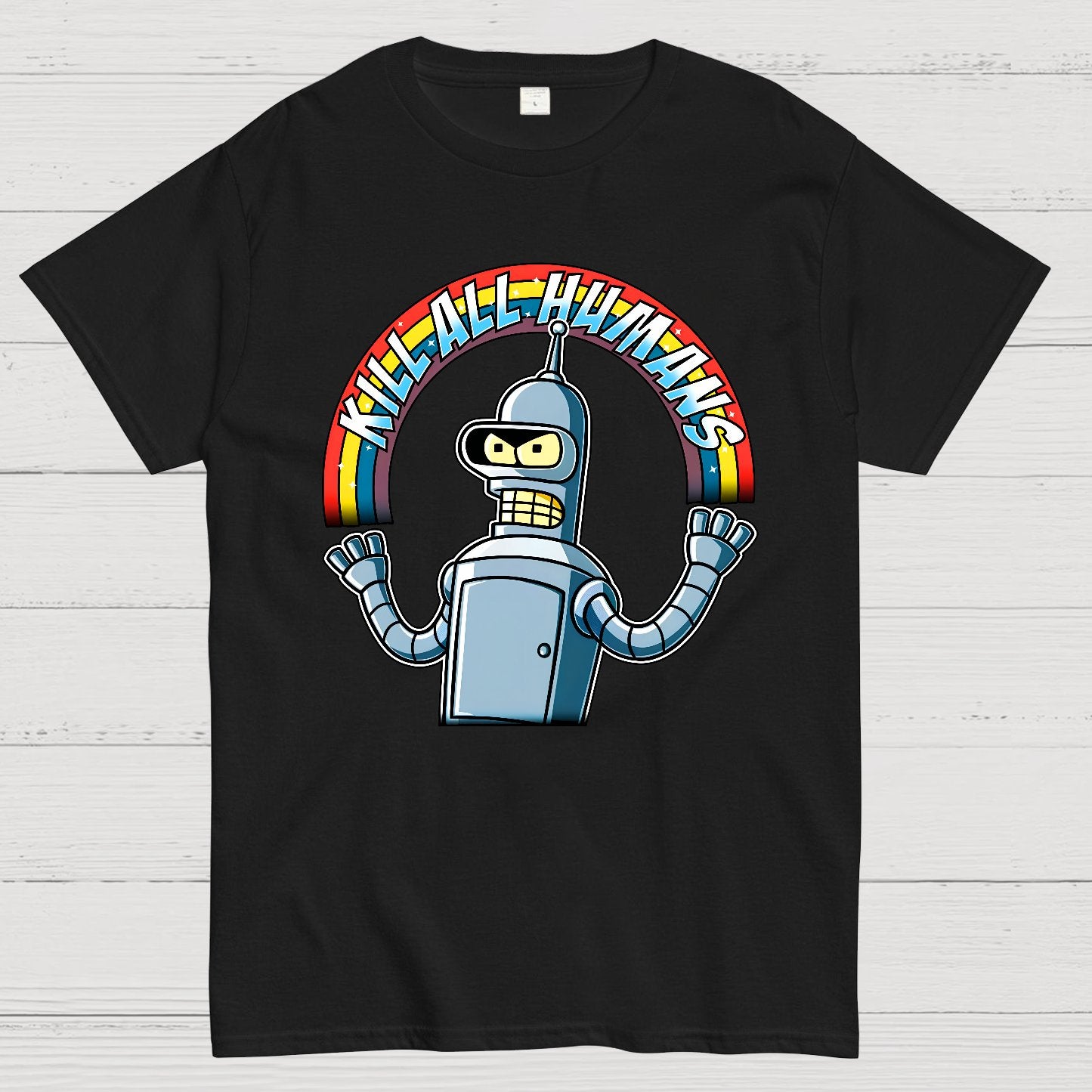 Shiny Metal Robot Geek T-Shirt