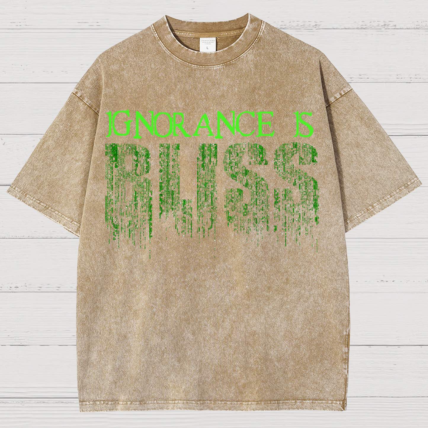 Ignorance Is Bliss Vintage Distressed T-shirt