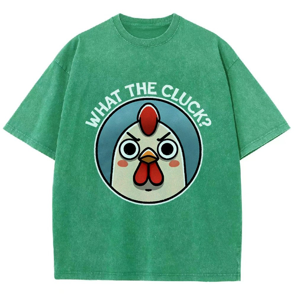 What The Cluck Vintage Distressed T-shirt