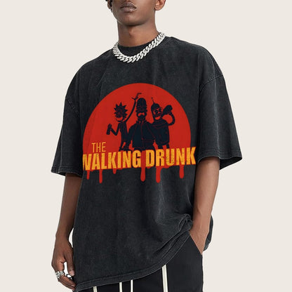 The Walking Drunk Vintage Distressed T-shirt