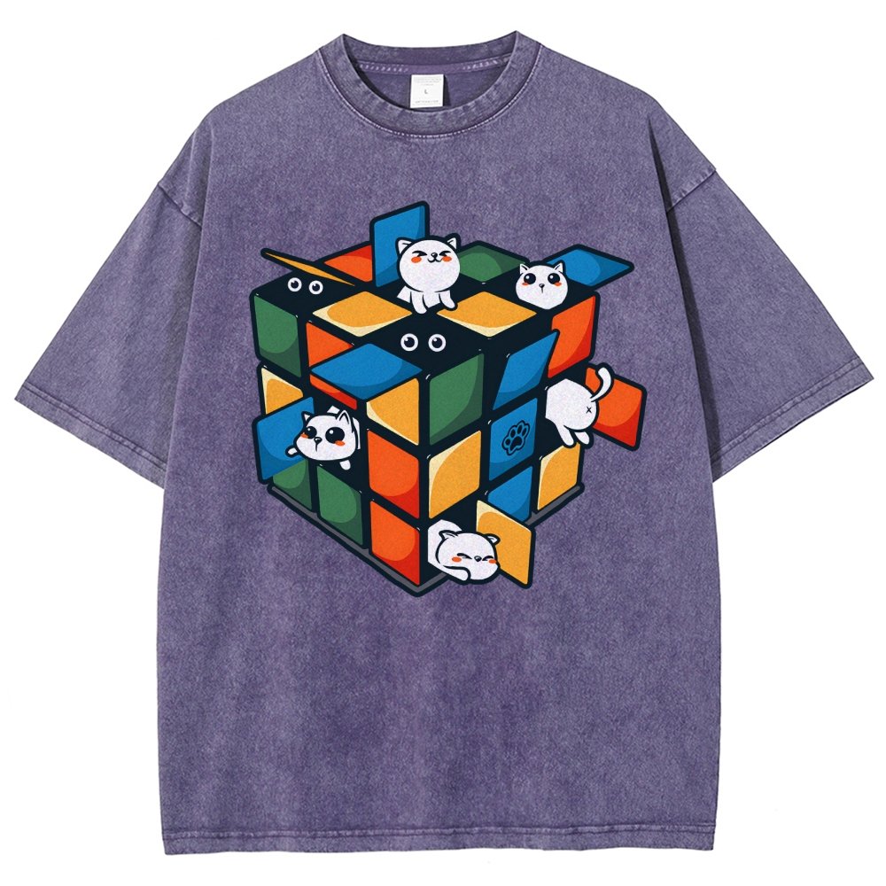 Rubikittens Vintage Distressed T-shirt