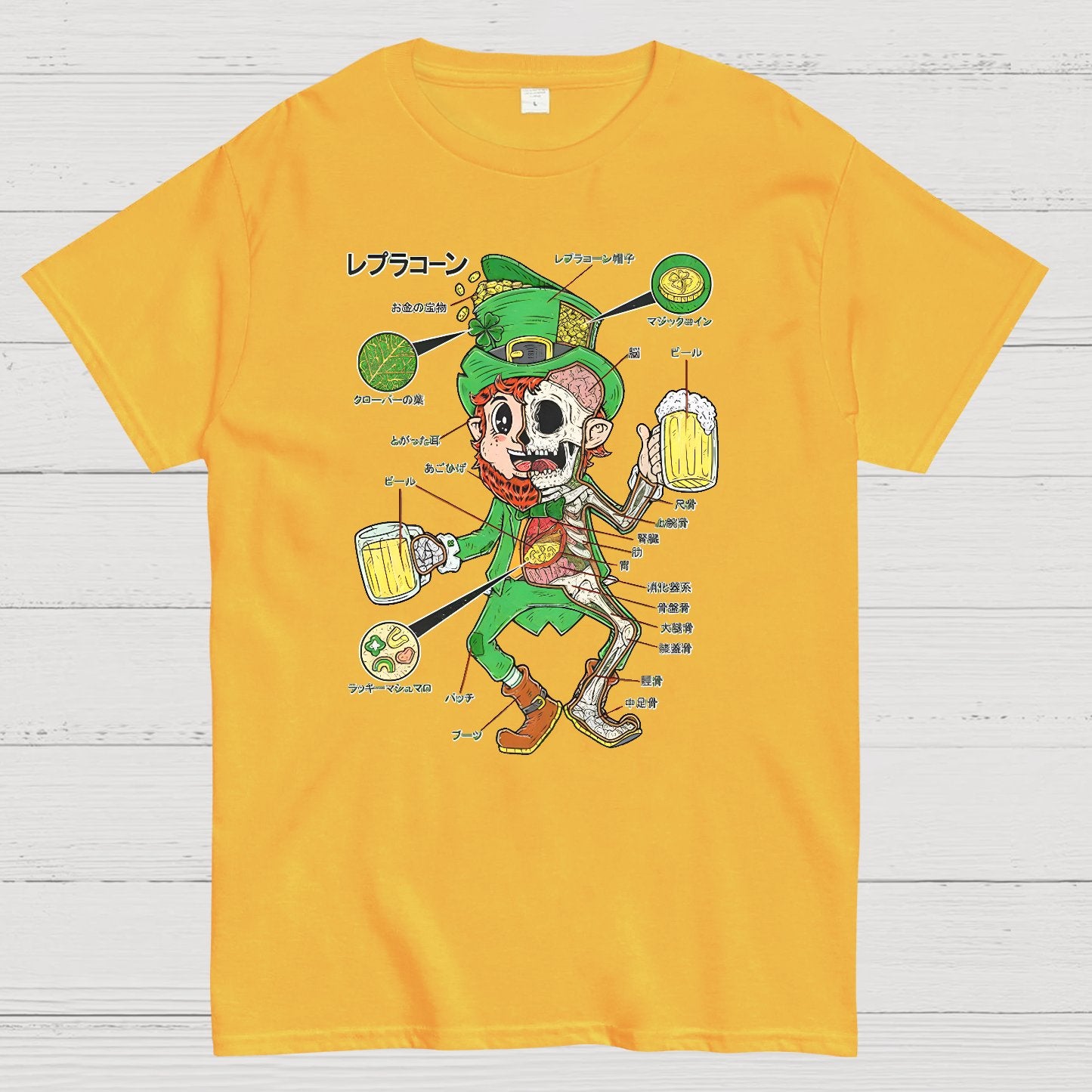 LEPRECHAUN ANATOMY-St. Patrick's Day Geek T-Shirt