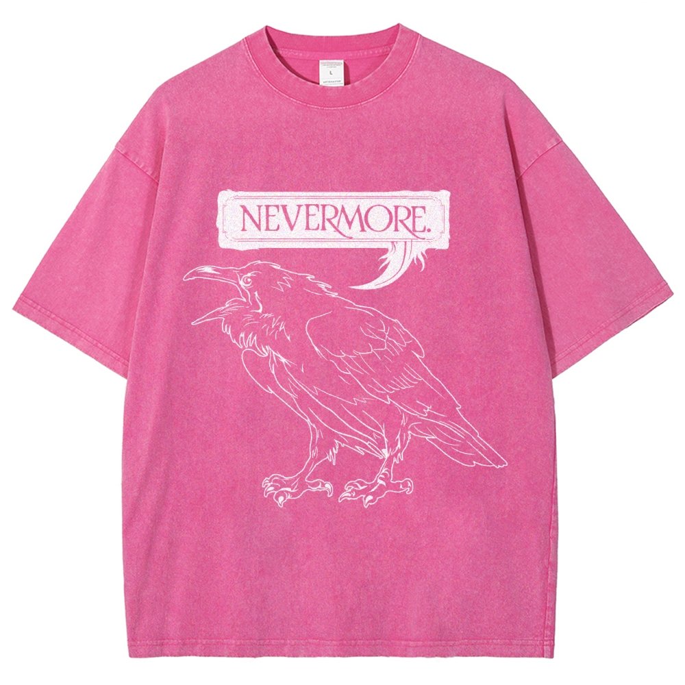 Nevermore Raven Vintage Distressed T-shirt