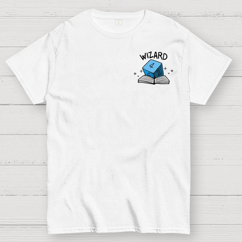 Wizard Dice Front And Back Printing Geek T-Shirt