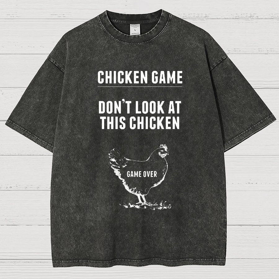 Chicken Game Vintage Distressed T-shirt