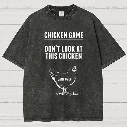 Chicken Game Vintage Distressed T-shirt
