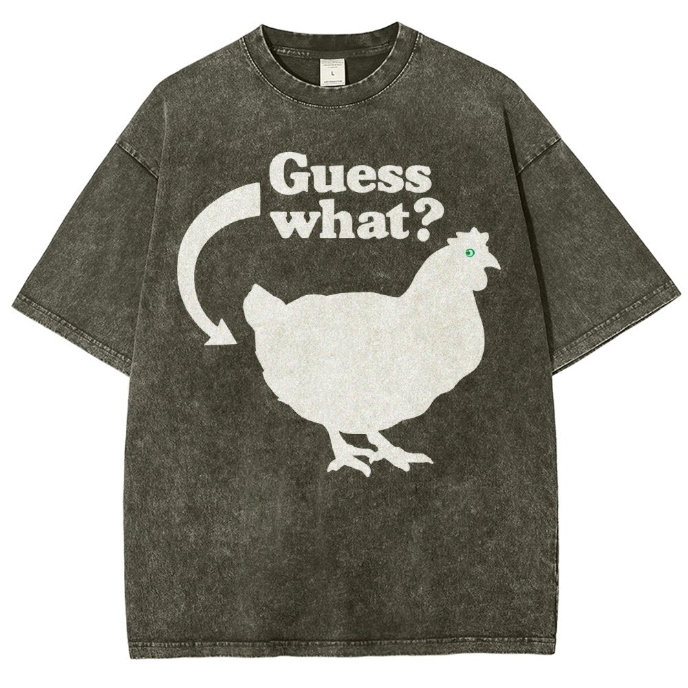Chicken Butt Vintage Distressed T-shirt
