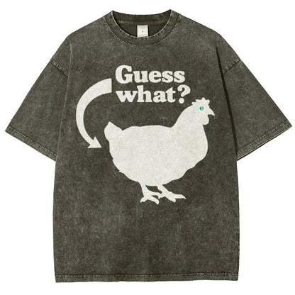 Chicken Butt Vintage Distressed T-shirt