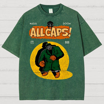 Hip-Hop Mf Graphic Vintage Distressed T-shirt