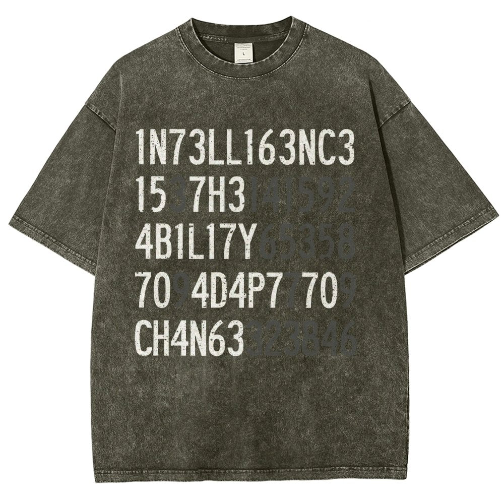 Intelligence Vintage Distressed T-shirt