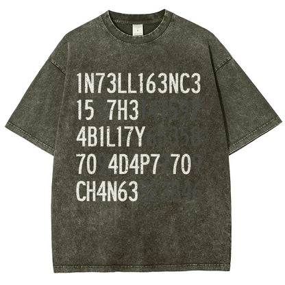 Intelligence Vintage Distressed T-shirt