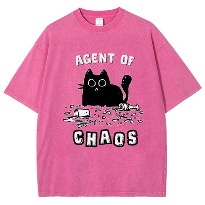Agent of Chaos Vintage Distressed T-shirt