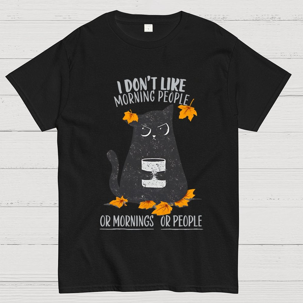 No Mornings No People Geek T-Shirt