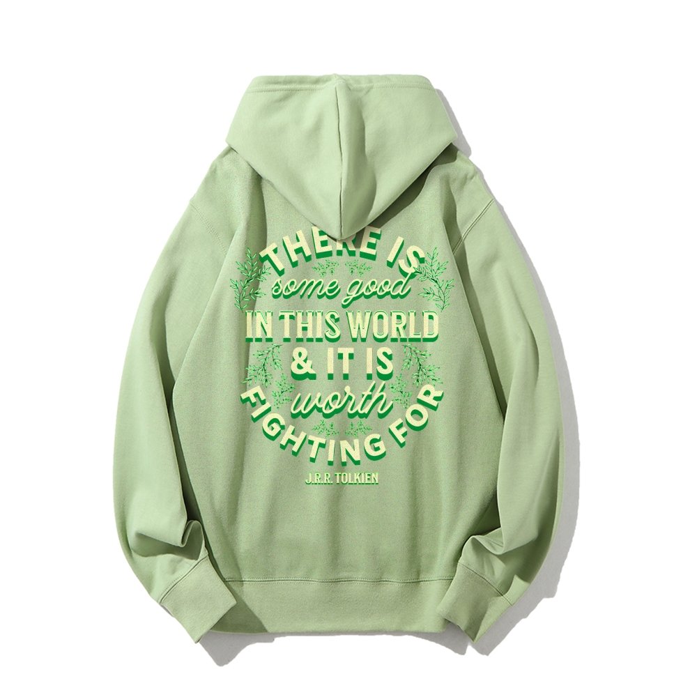 There is Some Good in This World Printed Back Unisex Cotton Hoodie