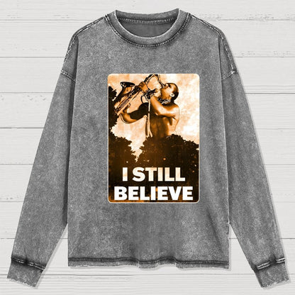 Sax Man Washed Long Sleeve Tee