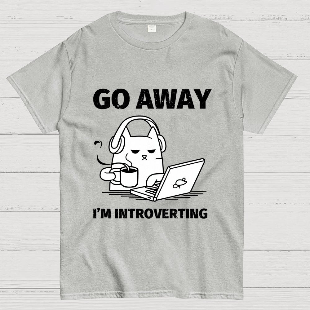 Go Away I'm Introverting Geek T-Shirt