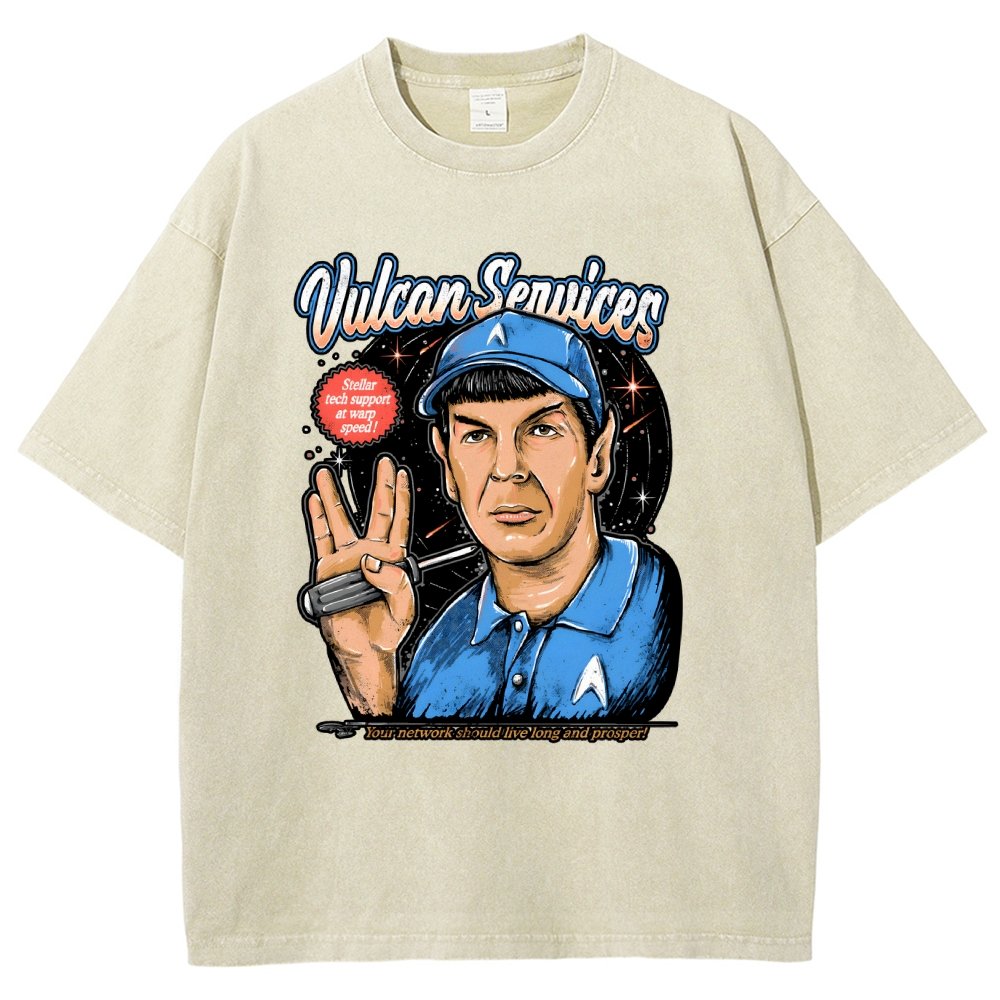Cosmic services Vintage Distressed T-shirt