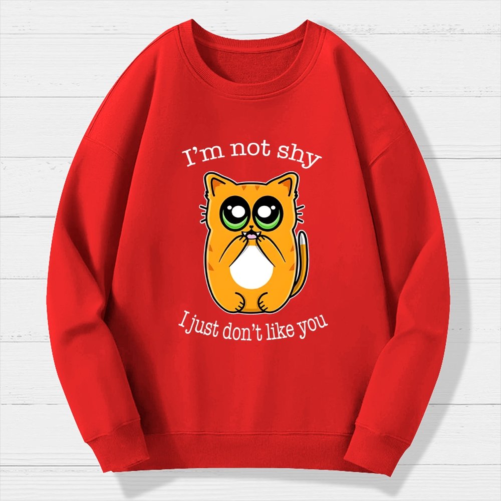 Not Shy Geek Cotton Sweatshirt