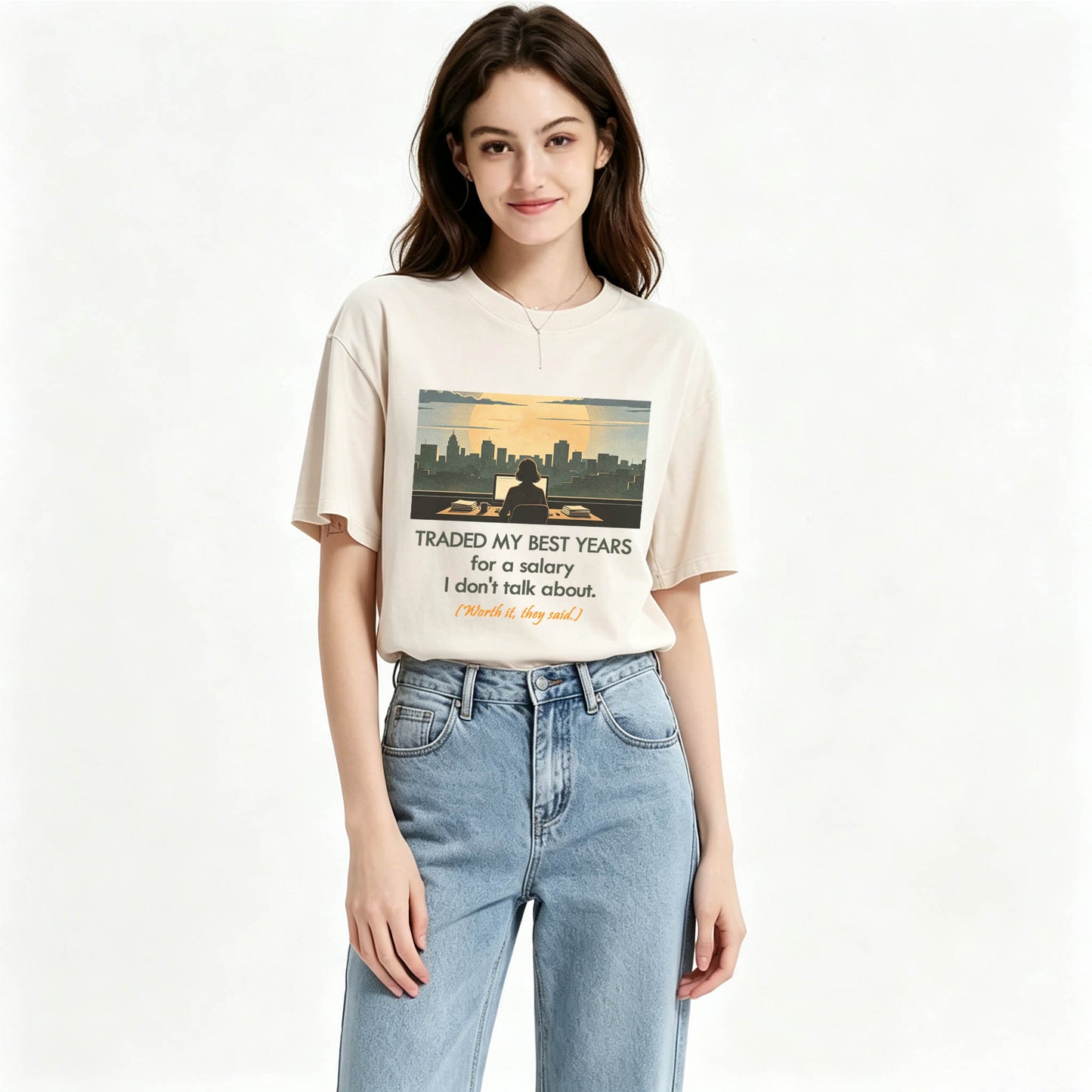 Traded My Best Years For A Salary I Don't Talk About T-Shirt – Funny Work Gift