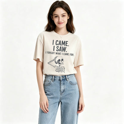 I Came. I Saw. I Forgot What I Came For. Funny Dark Humor T-Shirt