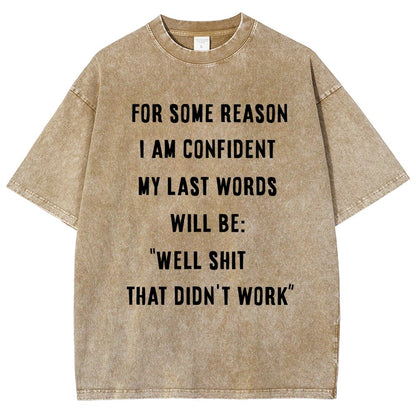 My Last Words Vintage Distressed T-shirt