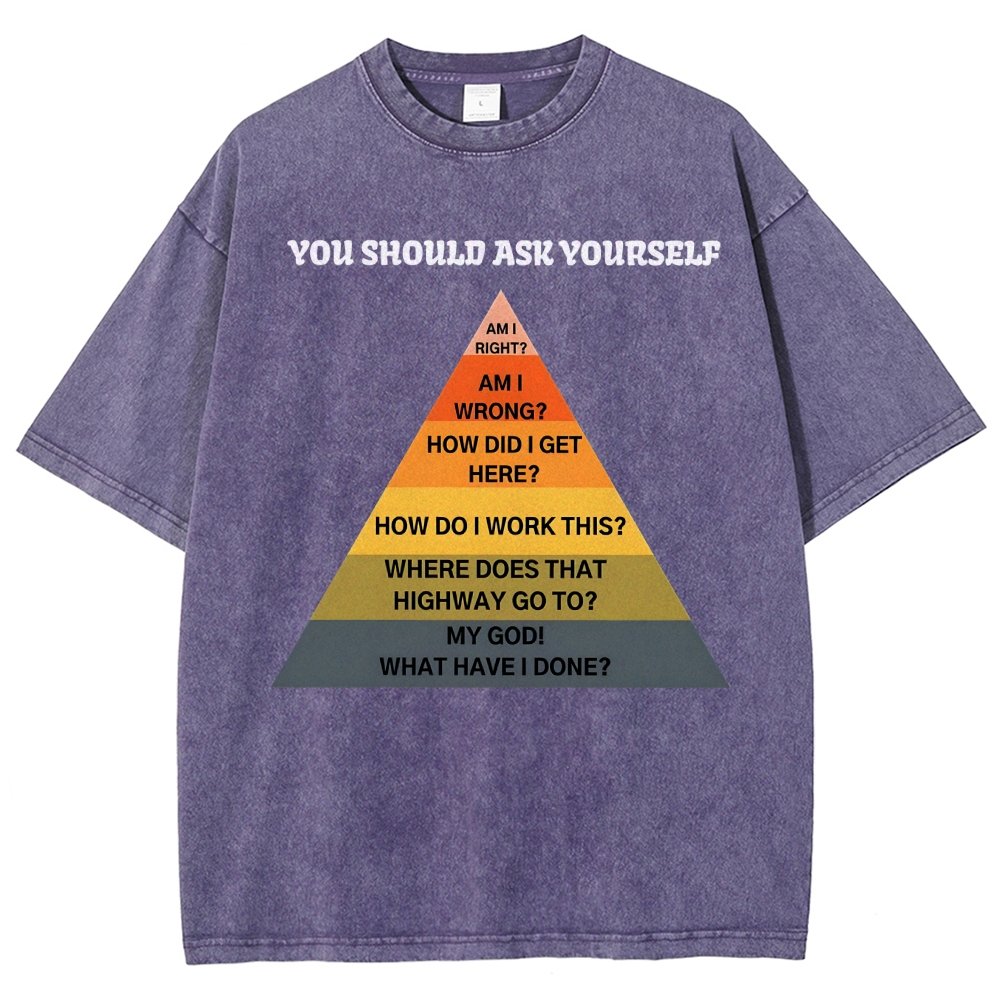You Should Ask Yourself Vintage Distressed T-shirt