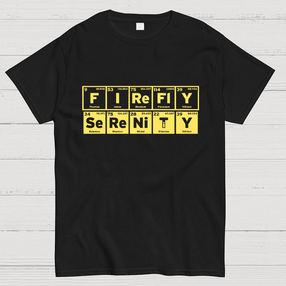 Funny Firefly Starship Symbols Geek T-Shirt