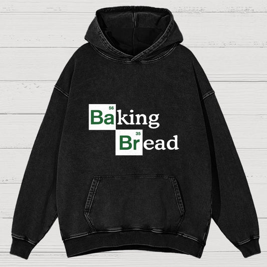 Baking Bread Vintage Distressed Hoodie