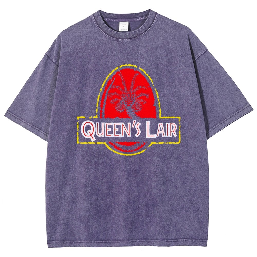 Queen's Lair Vintage Distressed T-shirt