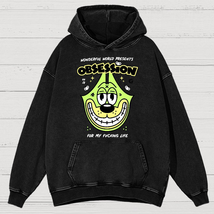 Obsession! Sarcasm Vintage Distressed Hoodie