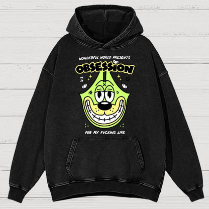 Obsession! Sarcasm Vintage Distressed Hoodie