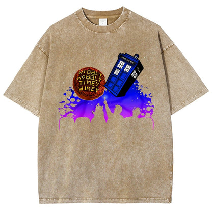 Wibbly Wobbly Timey Wimey   Vintage Distressed T-shirt