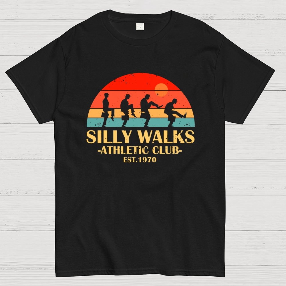 Silly Walks - Athletic Club Unisex Geek T-Shirt