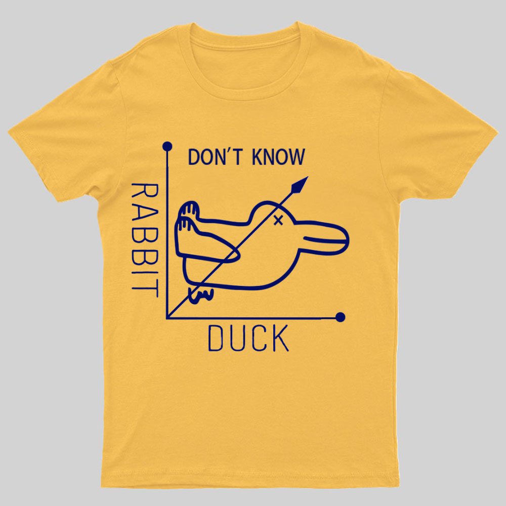 Rabbit or Duck - Don't know - Math Graph Geeky T-Shirt