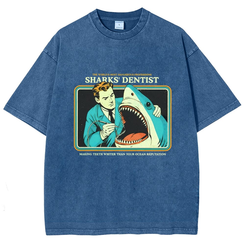 Sharks Dentist Vintage Distressed T-shirt