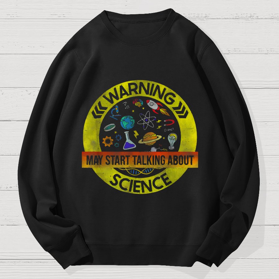 Funny Science Lover Geek Cotton Sweatshirt