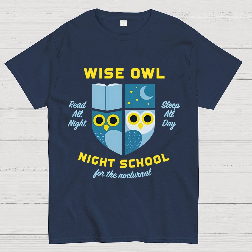 Wise Owl Night School Unisex Geek T-Shirt