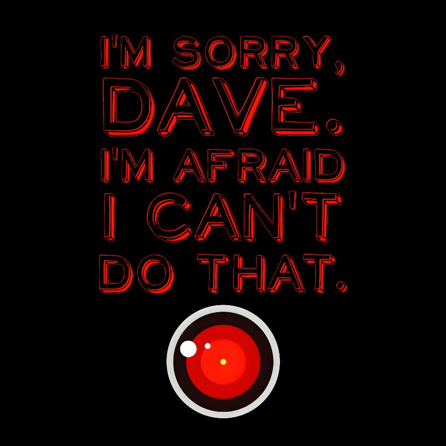 HAL "Sorry, Dave" Quote Geek T-Shirt