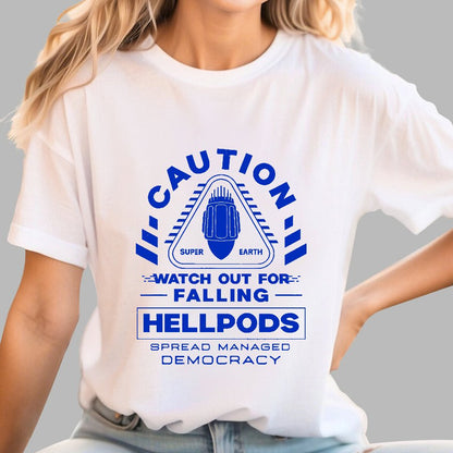 Hellpods Caution Geek T-Shirt