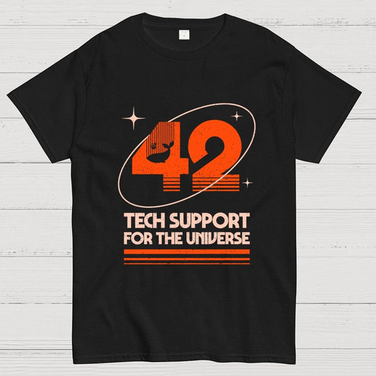 42 - Tech Support For The Universe Geek T-Shirt